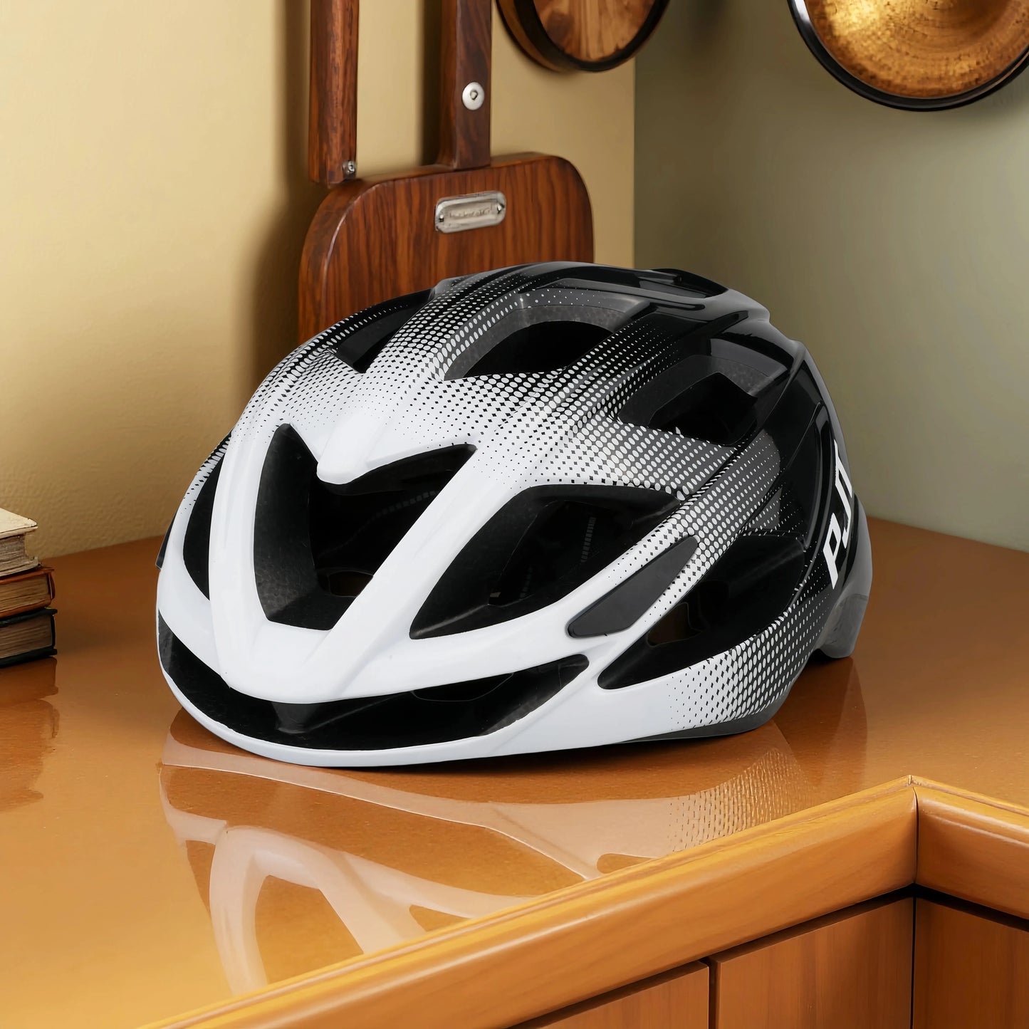 PJT Fahrradhelm Mann Frauen Straße Mountainbike Helm Outdoor Fahrrad Skateboard Roller In-Form Ultraleichter Fahrradhelm