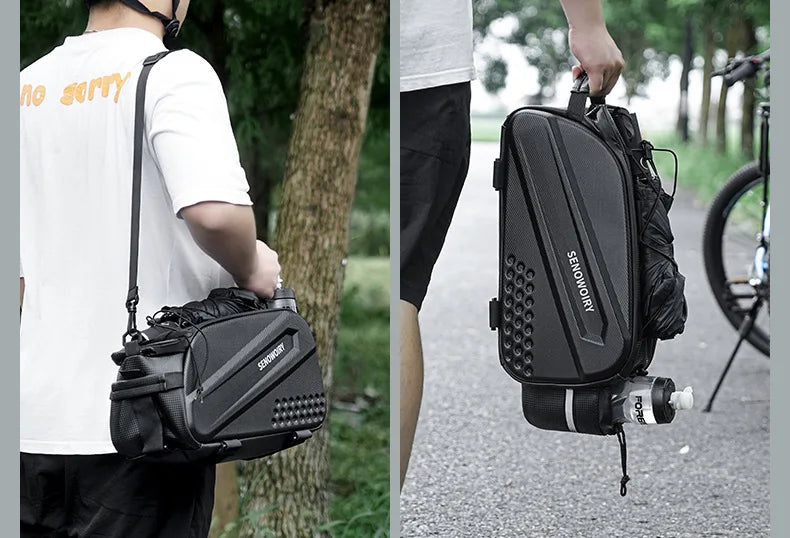 MTB Camel Bag faltbare Rücksitz-Aufbewahrung E-Bike kompatibel wasserdichte Fahrradausrüstung Schnellverschluss-Design Fahrradzubehör