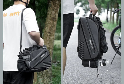 MTB Camel Bag faltbare Rücksitz-Aufbewahrung E-Bike kompatibel wasserdichte Fahrradausrüstung Schnellverschluss-Design Fahrradzubehör