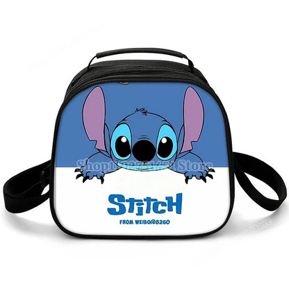 Lilo & Stitch Schulter Lunch Bag auslaufs ichere Kühltasche Handtasche tragbare Thermo Food Bento Picknick Box verstellbarer Schulter gurt