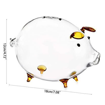 Schwein Piggy Bank Geld Boxen Münze Sparen Box Nette Transparent Glas Souvenir Geburt, münze Banken Geld Sparen Box für Kinder, Jungen