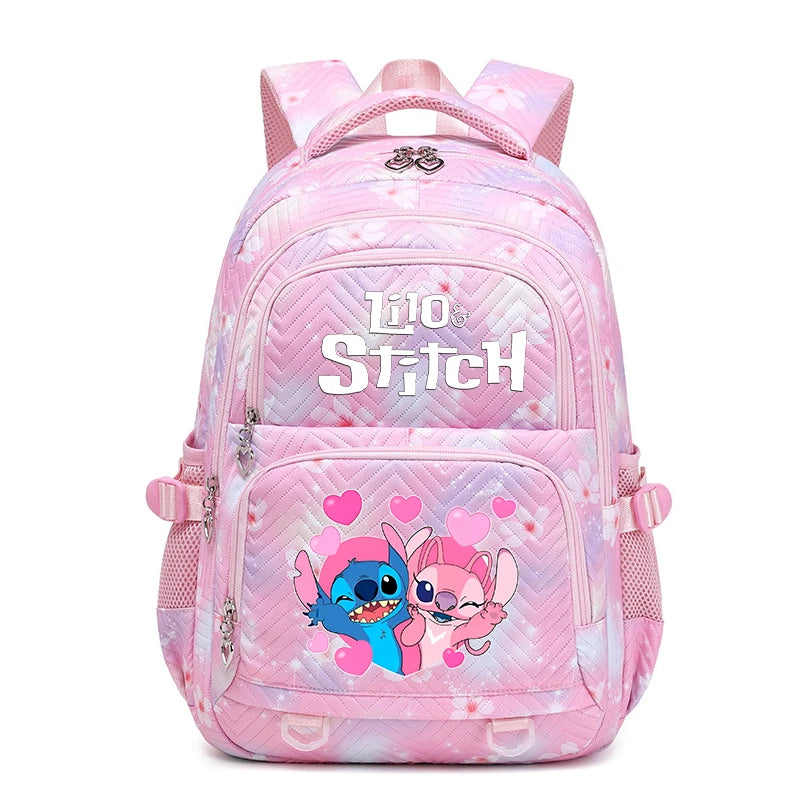 Lilo Stitch Wasserdichter Rucksack mit großem Fassungsvermögen für Damen und Mädchen, Tagesrucksack, leichte Schultasche, lässiger Reiserucksack