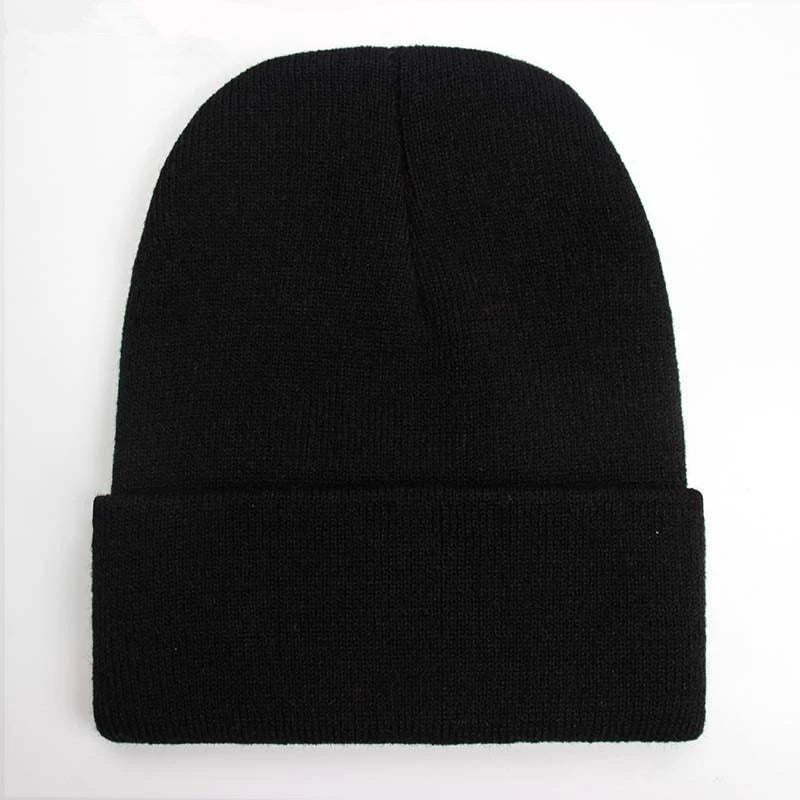Solide Unisex-Mütze, Herbst-Winter-Wollmischungen, weiche warme Strickmütze für Männer und Frauen, SkullCap-Hüte, Gorro-Ski-Caps, 24-Farben-Mützen