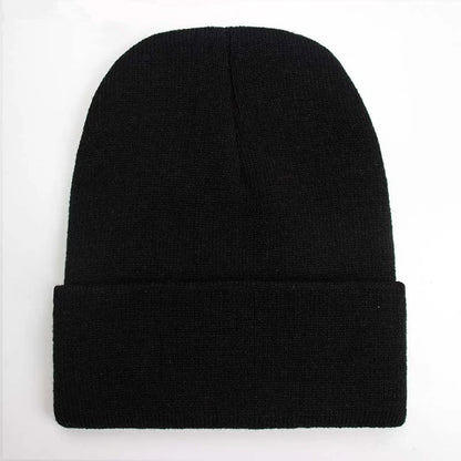 Solide Unisex-Mütze, Herbst-Winter-Wollmischungen, weiche warme Strickmütze für Männer und Frauen, SkullCap-Hüte, Gorro-Ski-Caps, 24-Farben-Mützen