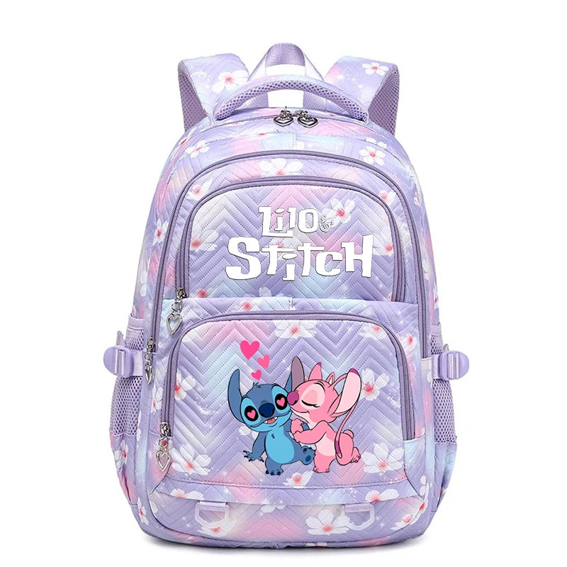 Lilo Stitch Wasserdichter Rucksack mit großem Fassungsvermögen für Damen und Mädchen, Tagesrucksack, leichte Schultasche, lässiger Reiserucksack