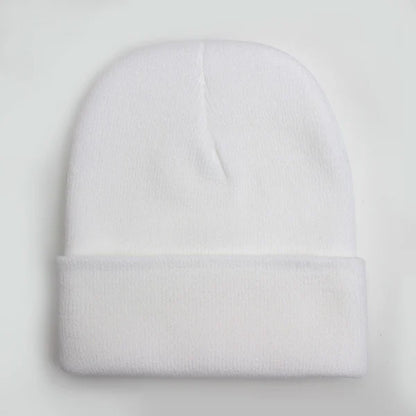 Solide Unisex-Mütze, Herbst-Winter-Wollmischungen, weiche warme Strickmütze für Männer und Frauen, SkullCap-Hüte, Gorro-Ski-Caps, 24-Farben-Mützen