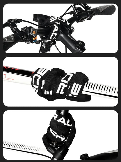 RIDERACE Fahrradkettenschloss, tragbar, Diebstahlschutz, hohe Sicherheit, MTB, Mountainbike-Schloss mit 2 Schlüsseln für Roller, Elektro-E-Bike