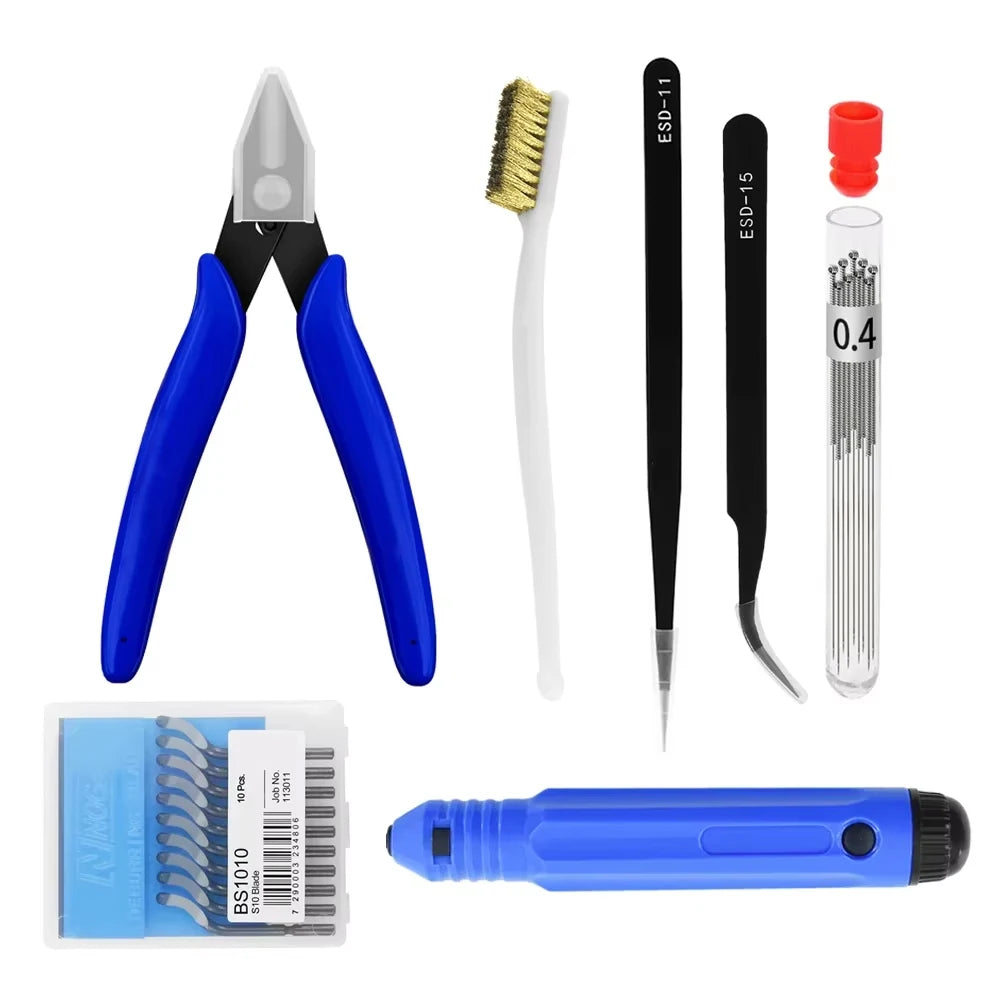 3D-Druckwerkzeuge, mehrere Modelle, 3D-Drucker-Werkzeugsatz, Zierschaber, Reinigung, Nadelzange, Entgratungsset