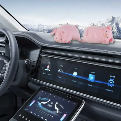 Desktop Decor Nette Lustige Spielzeug Ornament Anime Puppe Schwein Auto Dekoration Glück Piggy Hängen Auto Anhänger Rosa Pigger Ornament