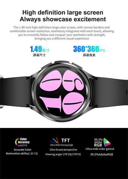 Uhr 6, klassische Bluetooth-Anruf-Smartwatch für Herren, GPS, Outdoor-Sport, Fitness, Modell, Gesundheit, Herzfrequenzmesser, Smartwatch, 2025, Neu