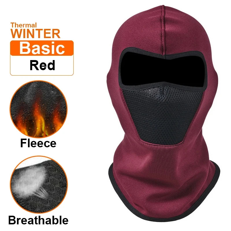 Thermische Winter Sturmhaube Radfahren Vollgesichtsmaske Warme Outdoor-Sportarten Motorrad Ski Angeln Jagd Maske Fleece Schal Mütze Bandana