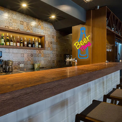 Bier-Neonschild für Wanddekoration, LED-Neonlicht für Männerhöhle, Bierbar, Kneipe, Geschäft, Schlafzimmer, Restaurant, Club, Hotel, Partygeschenke