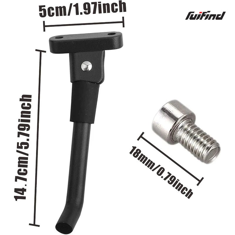 Seitenständer-Parkhalterung für Xiaomi 1S/M365/Pro 2-Elektroroller, inklusive Werkzeug zum Austausch und Wartung.