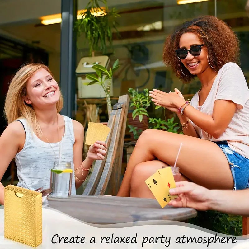 Coole wasserfeste Spielkarten aus schwarzem Gold, ein Deck von Spielkarten mit Weihnachten, Halloween, Thanksgiving-Geschenken, Spielgeschenk