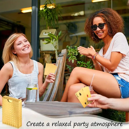 Coole wasserfeste Spielkarten aus schwarzem Gold, ein Deck von Spielkarten mit Weihnachten, Halloween, Thanksgiving-Geschenken, Spielgeschenk