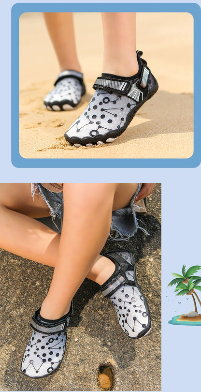Wasserschuhe Strandschuhe für Kinder Schnelltrocknend Atmungsaktive Barfuß-Schwimmwasserschuhe Outdoor-Sneaker Flusshausschuhe Wasser s