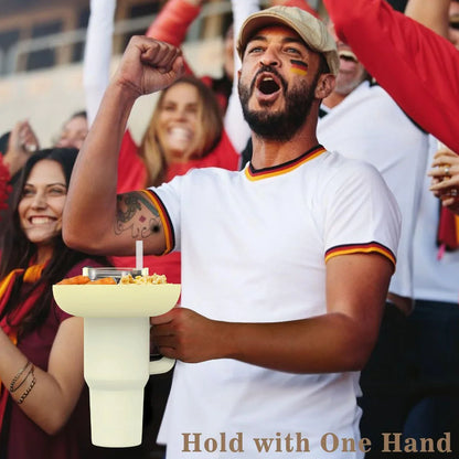 Snackschale für Stanley 40oz Becher mit Griff, für Stanley Cup Zubehör Snack-Tablett