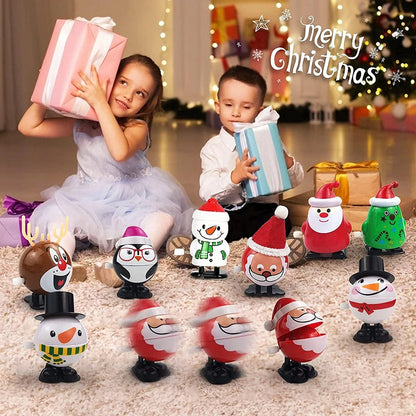 18-30 Stück Weihnachts-Windspielzeug, verschiedene Uhrwerksspielzeuge, Weihnachtsstrumpffüller für Weihnachtsfeiern, Gastgeschenke, Goody Bag Filler