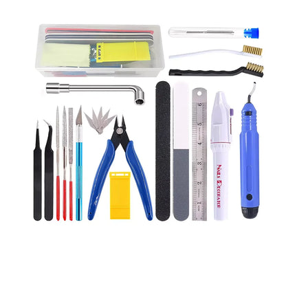 3D-Druckwerkzeuge, mehrere Modelle, 3D-Drucker-Werkzeugsatz, Zierschaber, Reinigung, Nadelzange, Entgratungsset