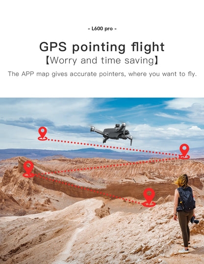 L600 PRO GPS-Drohne, professionelle 4K HD Dual-Kamera 360° °   Hindernisvermeidung Bürstenloser Motor 5G WIFI FPV RC Quadcopter Spielzeug Eders