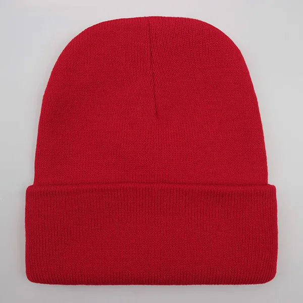 Solide Unisex-Mütze, Herbst-Winter-Wollmischungen, weiche warme Strickmütze für Männer und Frauen, SkullCap-Hüte, Gorro-Ski-Caps, 24-Farben-Mützen