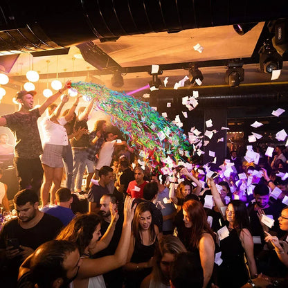 10 Stück bunte Handwurf-Konfetti-Poppers, Werfen, Luftschlangen, Poppers, kein Chaos, Papiercracker für Hochzeit, Geburtstag, Partyzubehör