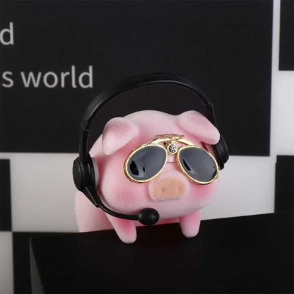 Desktop Decor Nette Lustige Spielzeug Ornament Anime Puppe Schwein Auto Dekoration Glück Piggy Hängen Auto Anhänger Rosa Pigger Ornament