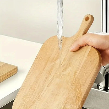 Holzschneidebrett mit Griff, Küche, Haushalt, Servierbrett, Holz-Käsebrett, Charcuterie-Brett für Brot, Obstteller