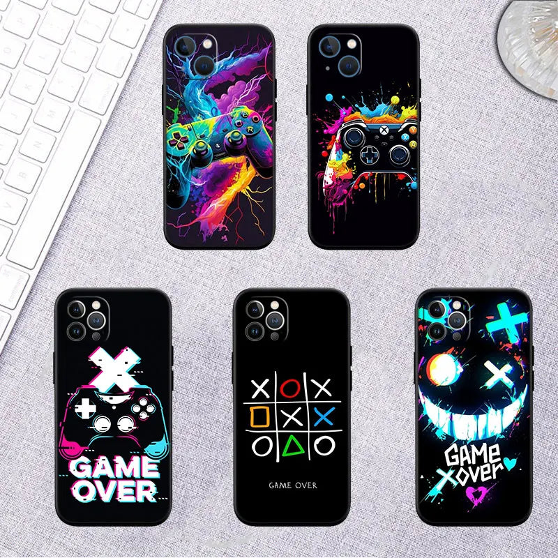 IX16 Game Over Neue Luxus-Handyhülle für iPhone SE X XS XR 16E 11 Pro Max 8 7 6 6s Plus