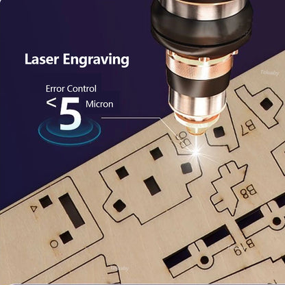 3D-Holzpuzzle zum Selbermachen, mechanisch, manuell, Modellbausätze, Spielzeug, Marmor-Lauf-Set mit 4 Kugeln, für Erwachsene und Kinder, Geschenke