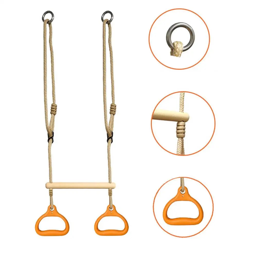 Schaukelstange, Fitnessgeräte, Ringe, Bar, lustig, ergonomisch, stabil, Kinderspiel für Erwachsene, Kinder, Hinterhof, Spielplatz, drinnen und draußen