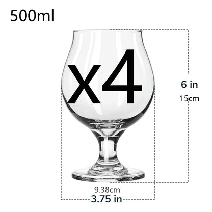 500 ml Biergläser, klassische Bastelbecher, Premium-Becher-Set, Pub, Biergläser mit einzigartigem Design, spülmaschinenfest