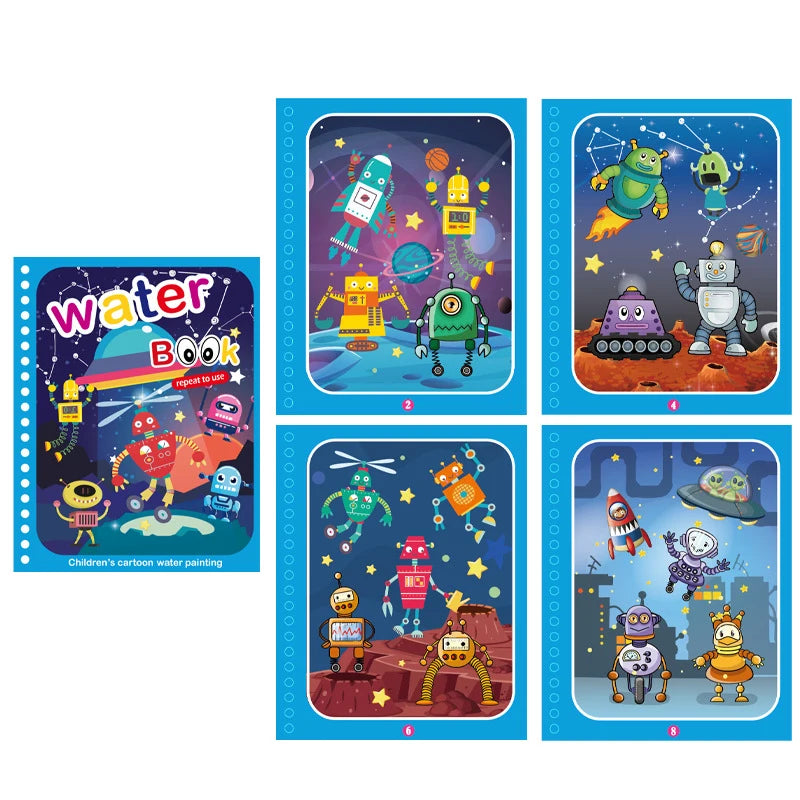 NEUE Kinder Magische Wasser Zeichnung Bücher Malbücher Malerei Spielzeug für Kinder Geburtstag Weihnachten Neujahr Geschenk für Jungen und Mädchen