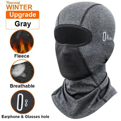 Thermische Winter Sturmhaube Radfahren Vollgesichtsmaske Warme Outdoor-Sportarten Motorrad Ski Angeln Jagd Maske Fleece Schal Mütze Bandana