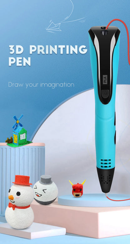 3D-Druckstift DIY Stifte 3D-Stift für Kinder Kinder kreative Kinder Geburtstags geschenk mit Pla Filament tragbare Reise Fall neu