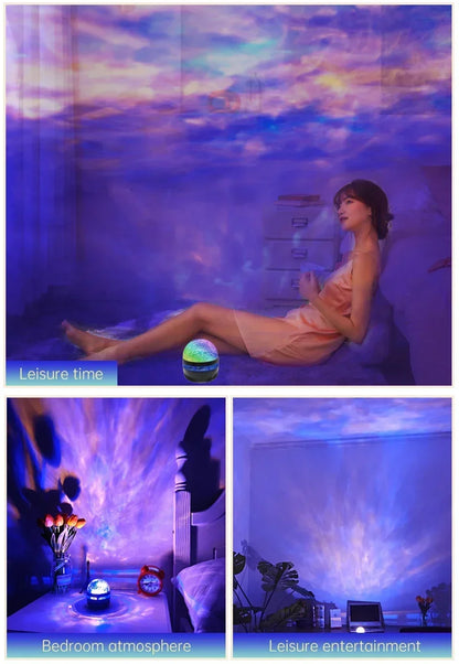 LED-Galaxie Projektor Licht mehrfarbige Fernbedienung für Schlafzimmer Dekoration Weihnachts stern Projektor Nachtlicht Neujahrs geschenk