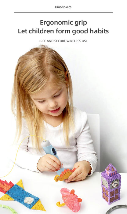 3D-Stift Drucks tift 3D-Druck Cartoon-Muster für Kinder niedrige Temperatur mit kostenlosen pcl Filament Smart Toys Geschenk für Jungen und Mädchen