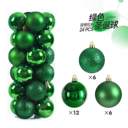 24/36Pcs Weihnachten Dekoration 3/4CM Kugeln Hängen Weihnachten Baum Anhänger Ornamente für Home Party Decor neue Jahr Geschenk Zubehör