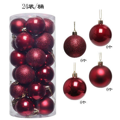 24/36Pcs Weihnachten Dekoration 3/4CM Kugeln Hängen Weihnachten Baum Anhänger Ornamente für Home Party Decor neue Jahr Geschenk Zubehör