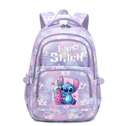 Lilo Stitch Wasserdichter Rucksack mit großem Fassungsvermögen für Damen und Mädchen, Tagesrucksack, leichte Schultasche, lässiger Reiserucksack