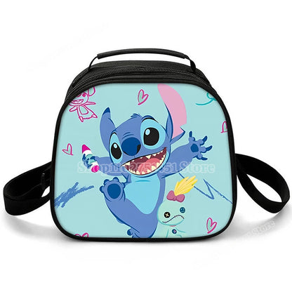 Lilo & Stitch Schulter Lunch Bag auslaufs ichere Kühltasche Handtasche tragbare Thermo Food Bento Picknick Box verstellbarer Schulter gurt