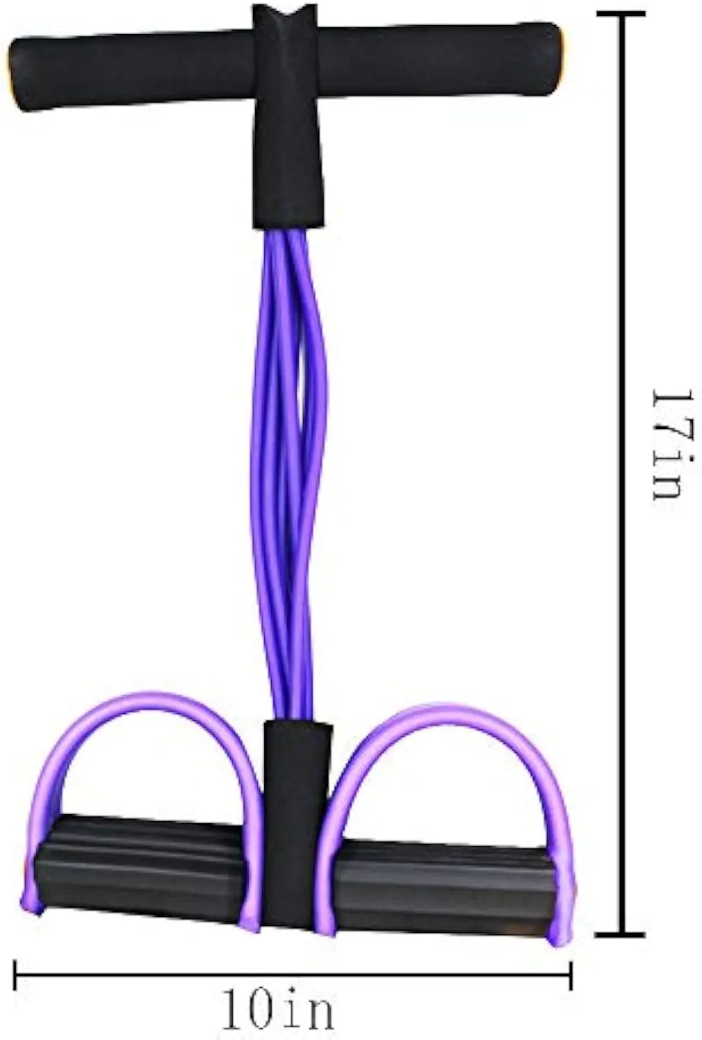 Fitness-Widerstandsband mit Pedal, Heimtrainingsgerät zum Tonisieren, Yoga, Krafttraining, Gesäß, Beine, Bauchtraining