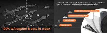 Hunde-Autositzbezug für Haustiere, 100 % wasserdichter Sitzbezug, Hängematte, kratzfest, rutschfest, langlebig, weicher Rücksitzbezug für Autos, LKW