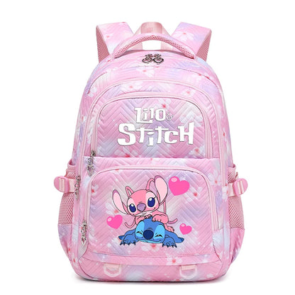Lilo Stitch Wasserdichter Rucksack mit großem Fassungsvermögen für Damen und Mädchen, Tagesrucksack, leichte Schultasche, lässiger Reiserucksack