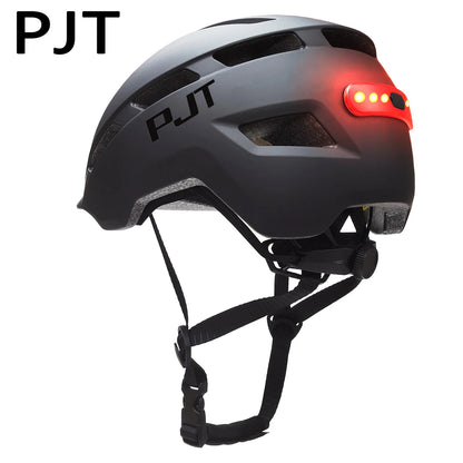 PJT Neuer Fahrradhelm In-Mold Mountain Road USB wiederaufladbar Rücklicht Fahrradhelm Sport sicherer Hut MTB Fahrradhelm