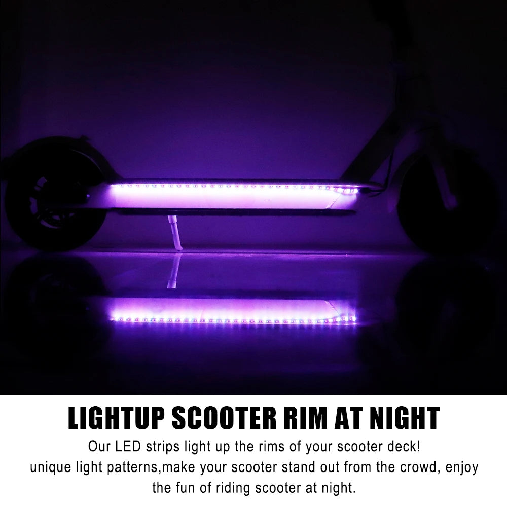 LED Streifen Taschenlampe Bar Lampe Für Xiaomi M365/Max G30 Elektrische Roller Faltbare Bunte Nacht Sicherheit Licht Radfahren Dekoration