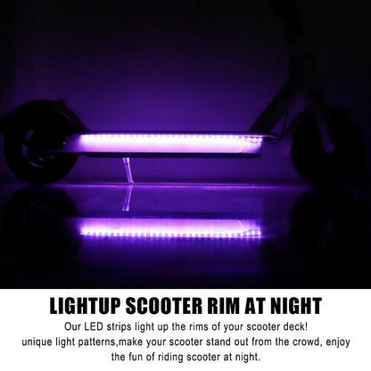 LED Streifen Taschenlampe Bar Lampe Für Xiaomi M365/Max G30 Elektrische Roller Faltbare Bunte Nacht Sicherheit Licht Radfahren Dekoration