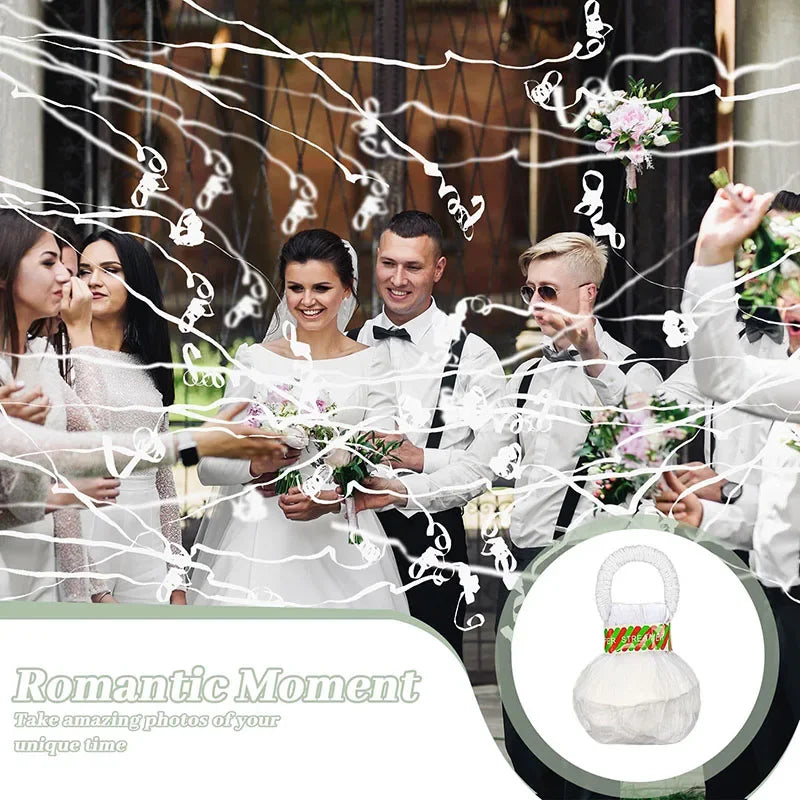 10 Stück bunte Handwurf-Konfetti-Poppers, Werfen, Luftschlangen, Poppers, kein Chaos, Papiercracker für Hochzeit, Geburtstag, Partyzubehör