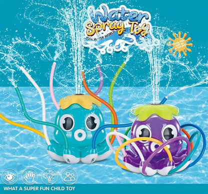 Wasserspray Outdoor Spielzeug Octopus Sprinkler Hinterhof Garten Wasserspielzeug Sommer Hof Cartoon Splash Sprinkler Baby Badespielzeug für Kinder