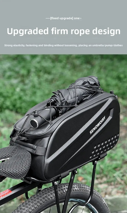 MTB Camel Bag faltbare Rücksitz-Aufbewahrung E-Bike kompatibel wasserdichte Fahrradausrüstung Schnellverschluss-Design Fahrradzubehör